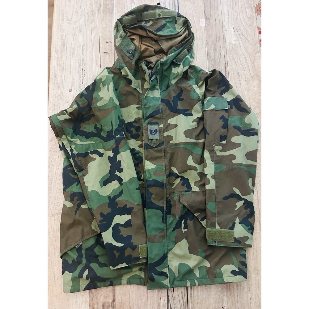 GENUINE US MILITARY ECWCS GORE TEX COLD WEATHER CAMO PARKA - LARGE Long